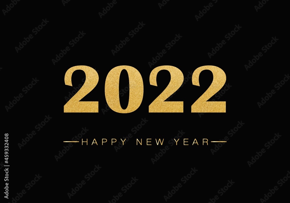 Happy new year 2022 greeting card with glitter and golden words and numbers. Background, banner, poster, flyer. Happy new year 2022 greeting card with glitter and golden words and numbers. Background, banner, poster, flyer.