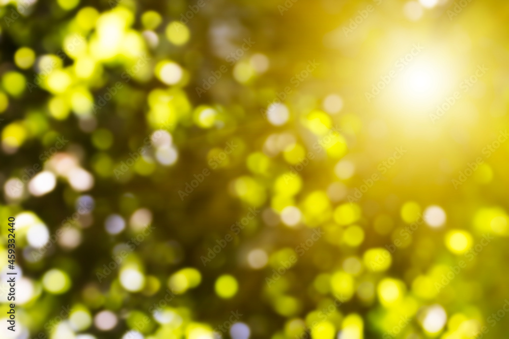 Obraz premium Yellow lights background. Suuny.