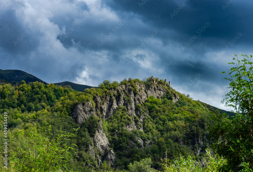 Fototapeta premium Gombori Pass is the gate to Kakheti region of Georgia