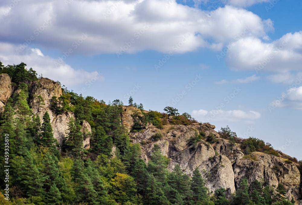 Rural Caucasus mountain landscape