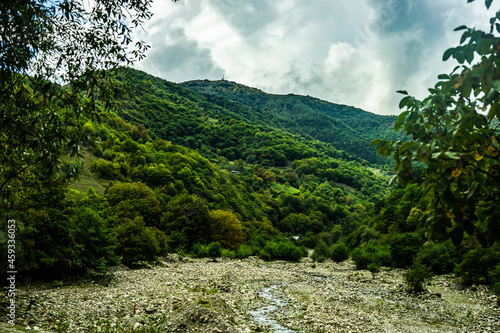 Caucasus mountain landscape in Georgia