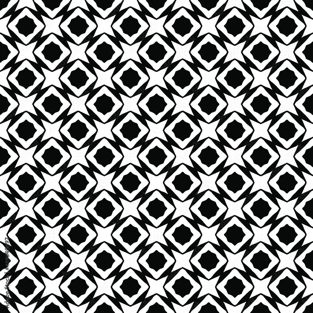Black and white surface pattern texture. Bw ornamental graphic design. Mosaic ornaments. Pattern template. Vector illustration. Black and white surface pattern texture. Bw ornamental graphic design. Mosaic ornaments. Pattern template. Vector illustration.