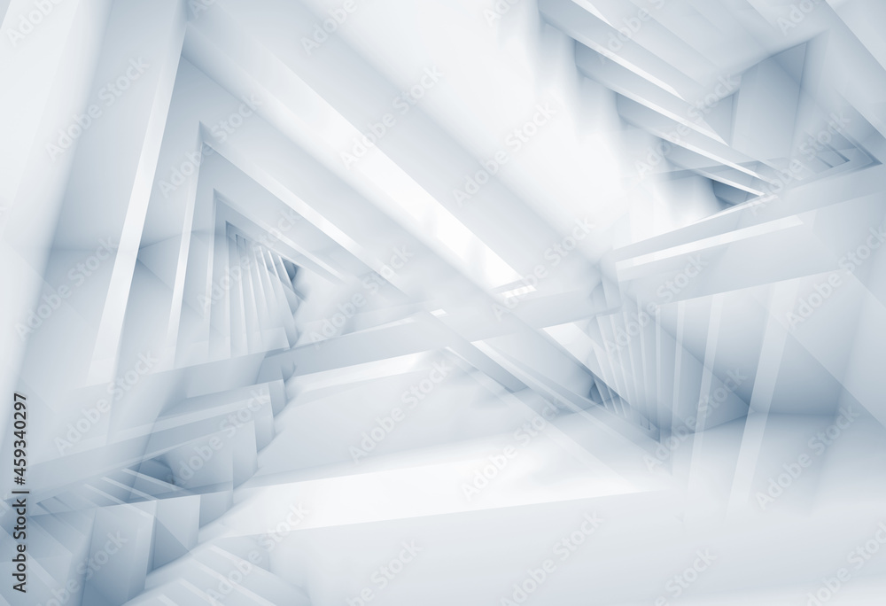 Obraz premium Abstract blue digital background, 3d art