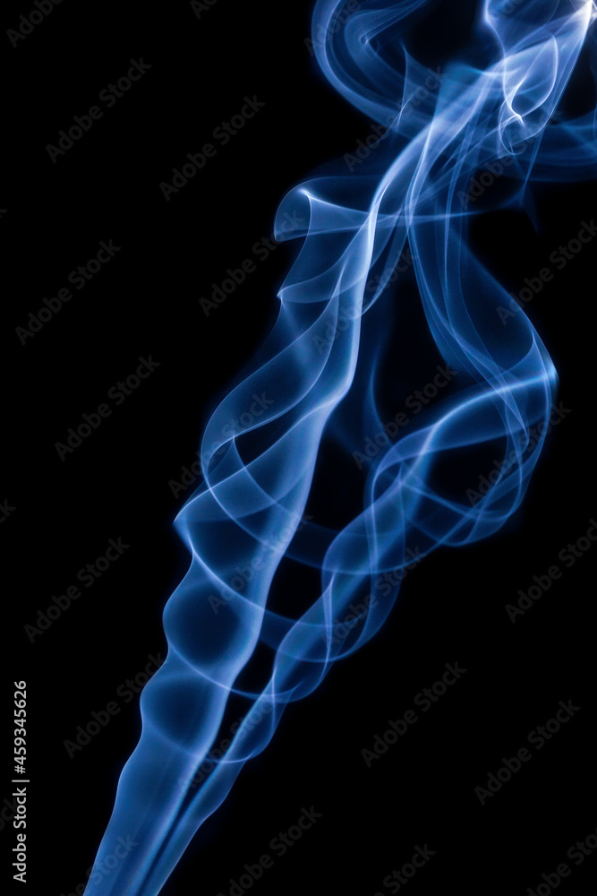 Abstract Smoke Rising on a Black Background Abstract Smoke Rising on a Black Background
