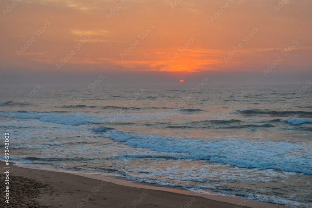 Beautiful colorful sunrise in Ballito north coast Durban South Africa