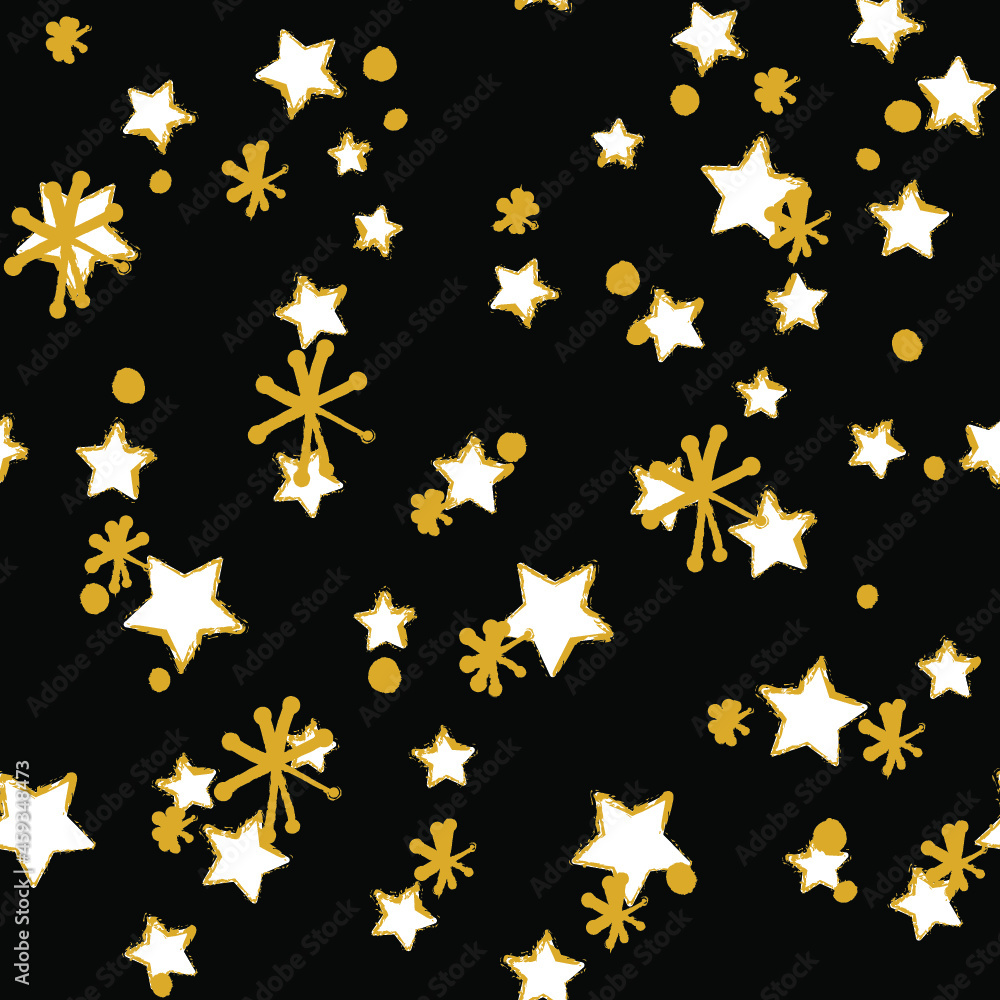 Classic christmas pattern. Winter seamless stars and snowflakes pattern. Seamless pattern for fabric, wrapping paper or wallpaper. Winter. Star. Snowflake. Gold.
Gold Christmas pattern. Classic christmas pattern. Winter seamless stars and snowflakes pattern. Seamless pattern for fabric, wrapping paper or wallpaper. Winter. Star. Snowflake. Gold.
Gold Christmas pattern.