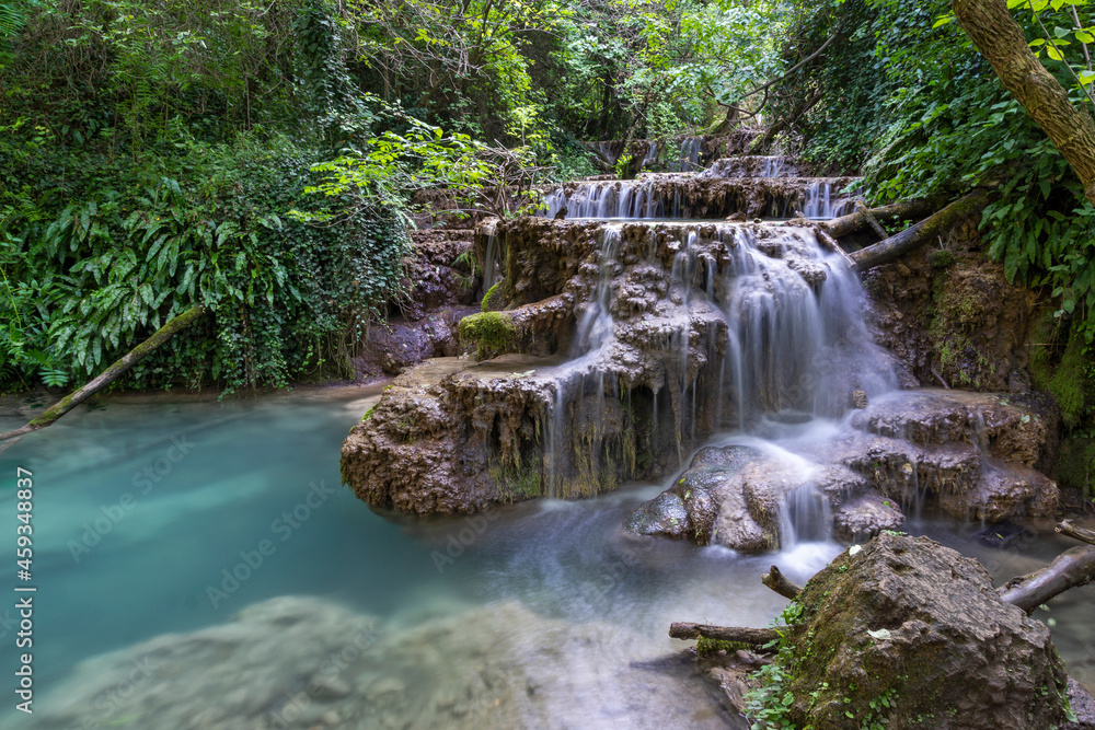 Naklejka premium Amazing view of Krushuna Waterfalls, Bulgaria