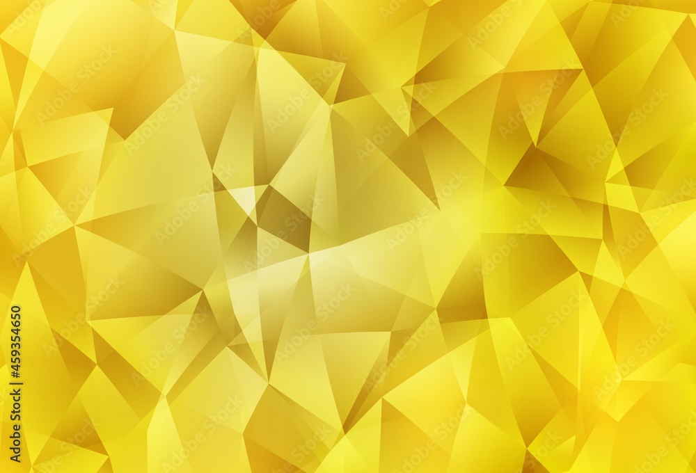 Light Yellow vector low poly layout. Light Yellow vector low poly layout.