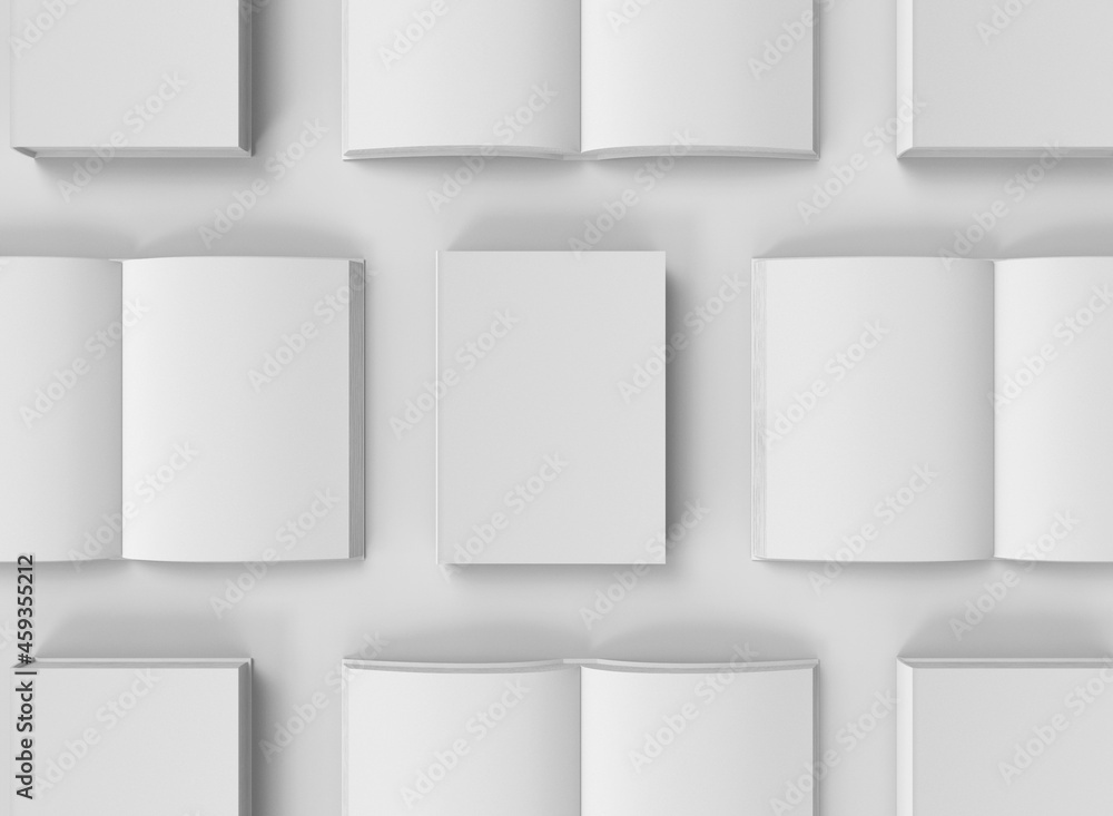 3d Closed and Opened Hardcover Books Mockup 3d Closed and Opened Hardcover Books Mockup