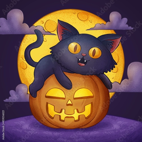 hand drawn halloween  vector design illustration