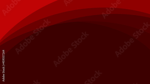 multiple red curve and dark red for shadow element cover