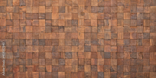 mosaic wood texture wall pa...
