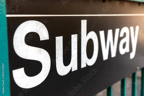 New York city subway sign