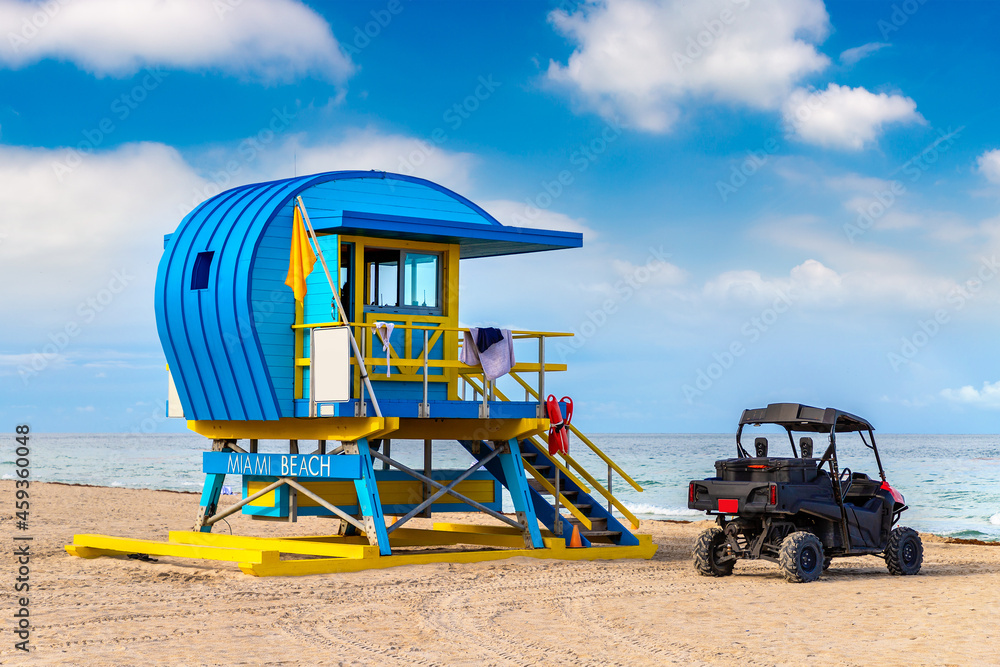 Lifeguard tower in Miami Beach