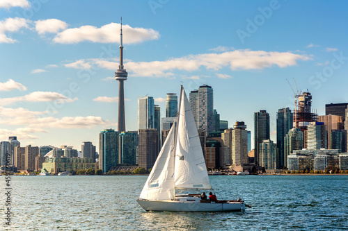 Toronto skyline in a sunny day