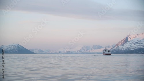 Ship in arctic waters