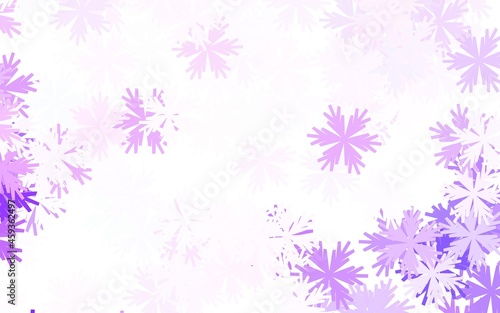 Light Purple vector doodle backdrop with flowers. © smaria2015