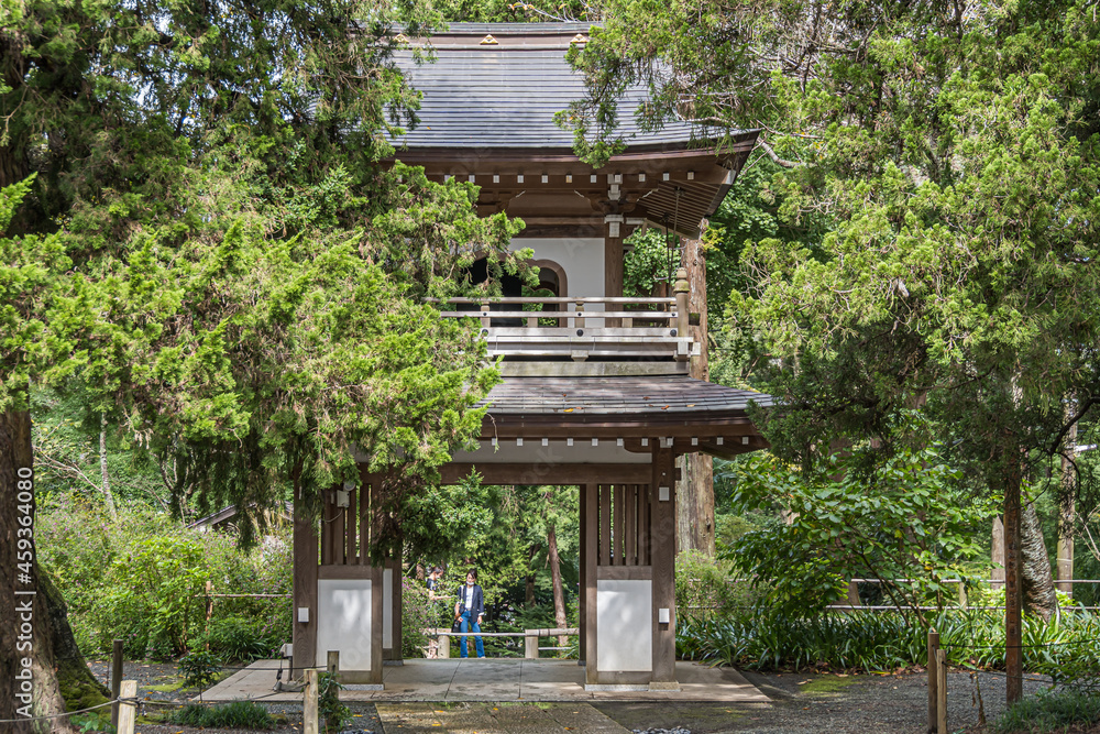 Japanese temple in the midst of nature Japanese temple in the midst of nature
