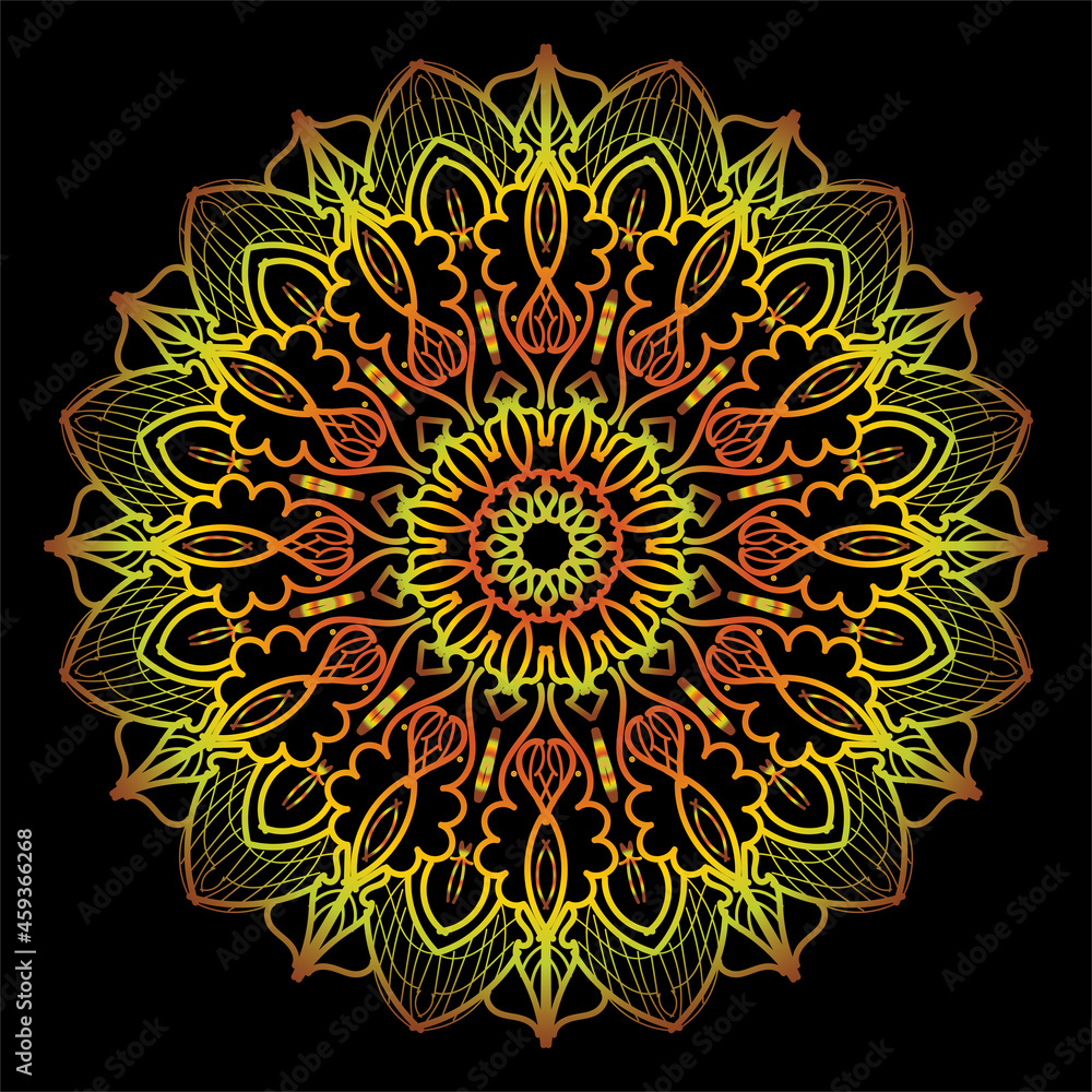Circular pattern in form of mandala Circular pattern in form of mandala