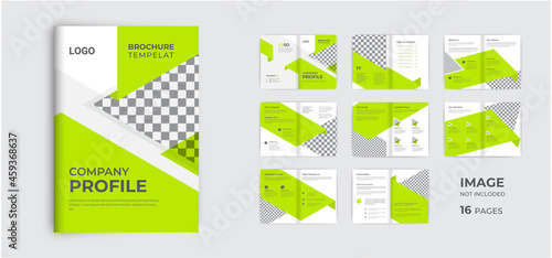 minimalist business brochure template design, minimal multipage brochure design