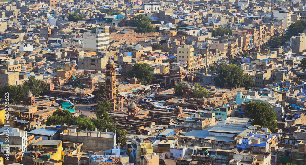 Fototapeta premium Aerial view of Jodhpur, India