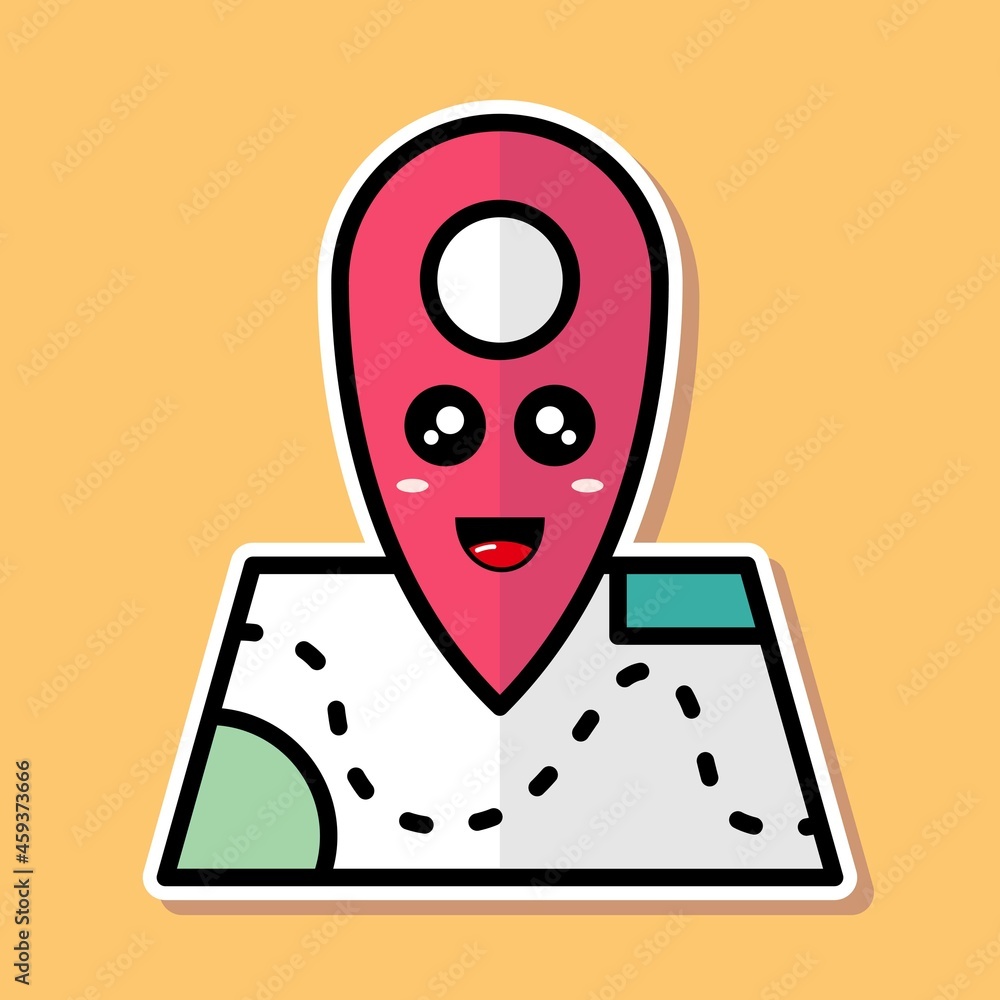 maps cartoon design
