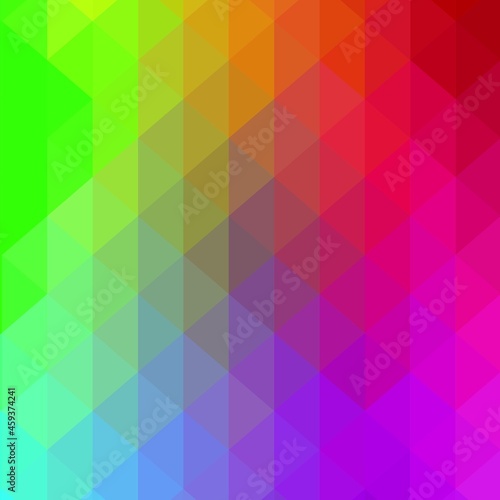 Abstract rainbow background consisting of colored triangles. eps 10