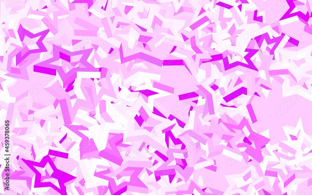 Light Purple vector template with sky stars. Light Purple vector template with sky stars.