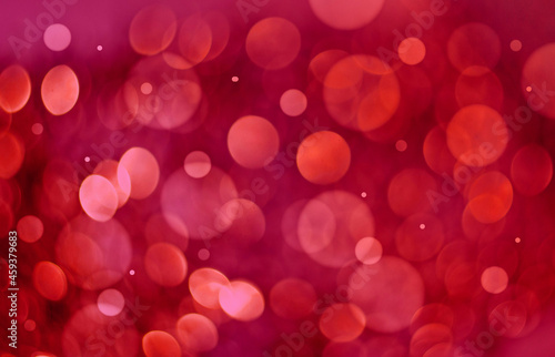 red bokeh background