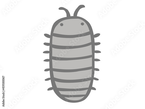 かわいいダンゴムシ／手書きイラスト