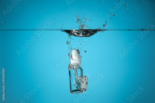 Clear glass dropper bottle ...