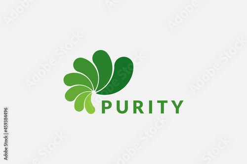 MOTION LEAF LOGO DESIGN TEMPLATE, VECTOR LOGO ILLUSTRATION FOR FLORIST,FLORAL,FAUNA,FOREST, MEDICALS,HEALTH CARE,FITNESS,YOGA, TREATMENT, CLINIC,DOCTOR