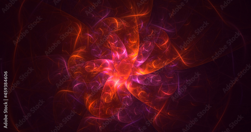 3D rendering abstract multicolor fractal light background 3D rendering abstract multicolor fractal light background