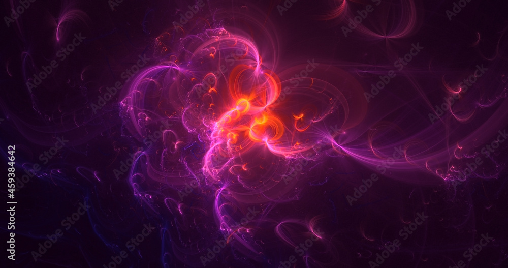 3D rendering abstract multicolor fractal light background 3D rendering abstract multicolor fractal light background