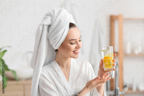 Beautiful young woman with ...