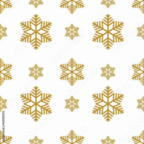 Seamless pattern with snowflakes. Christmas background. Vector illustration.