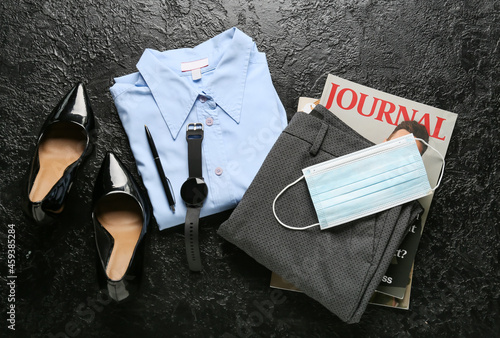 Female clothes, stylish acc...