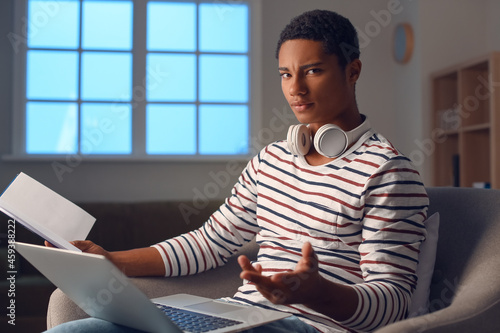 African-American student pr...