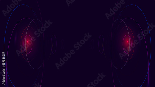 Sonar wave conceptual abstract background