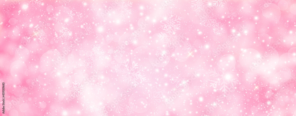 Elegant and Luxurious Sparkling and Glittering Pink Abstract Background