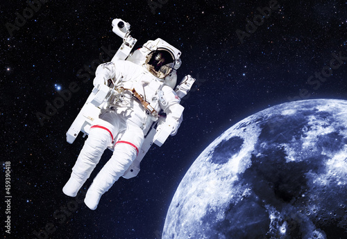 Tableau sur toile Isolated Astronaut - Elements of this Image Furnished by NASA
