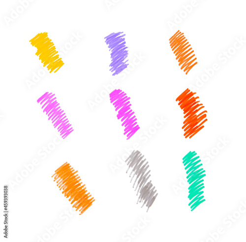 Colorful marker pen strokes...