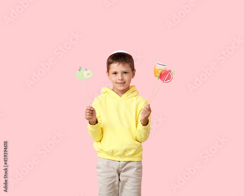 Little boy with decor for R...