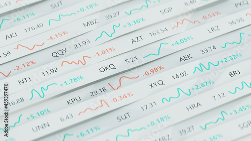Stock market fictional tick...