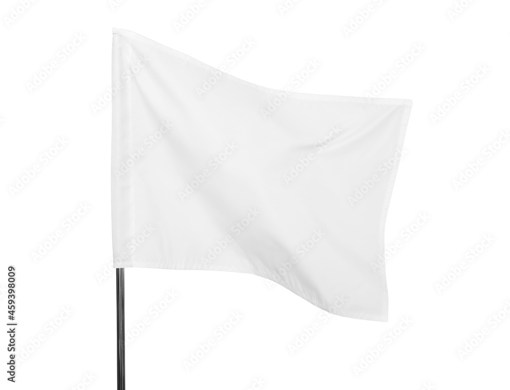 White flag on light background White flag on light background