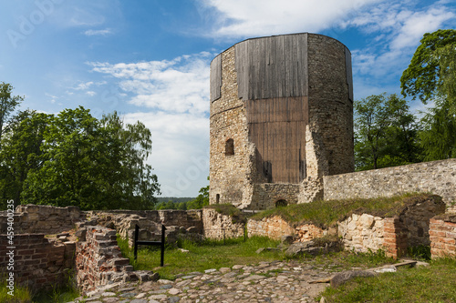 Castle in Cesis in Latvia