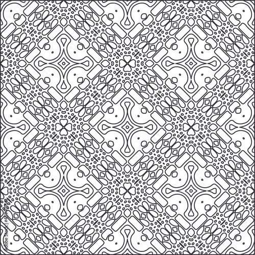 Design monochrome grating pattern,black and white patterns.Repeating geometric tiles from striped elements. black otnament.