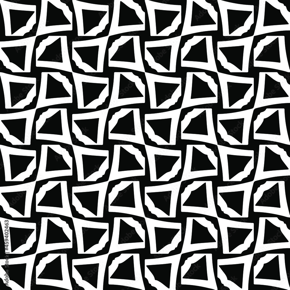 Seamless vector pattern in geometric ornamental style. Black ornament. Seamless vector pattern in geometric ornamental style. Black ornament.