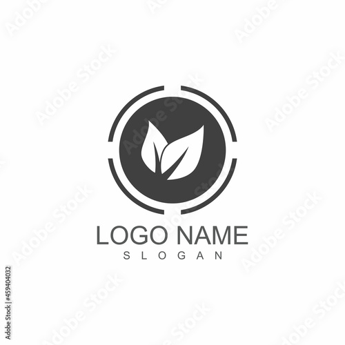 Leaf icon Vector Illustration design Logo template Free Download Leaf icon Vector Illustration design Logo template - GFXLoad