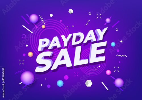 Payday sale special offers banner. photo